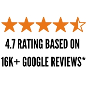 4.7 Google Rating - 18K+ Google Reviews
